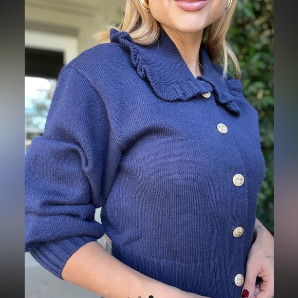 #99  COLLAR BUTTON DOWN CARDIGAN - Picture 3 of 14